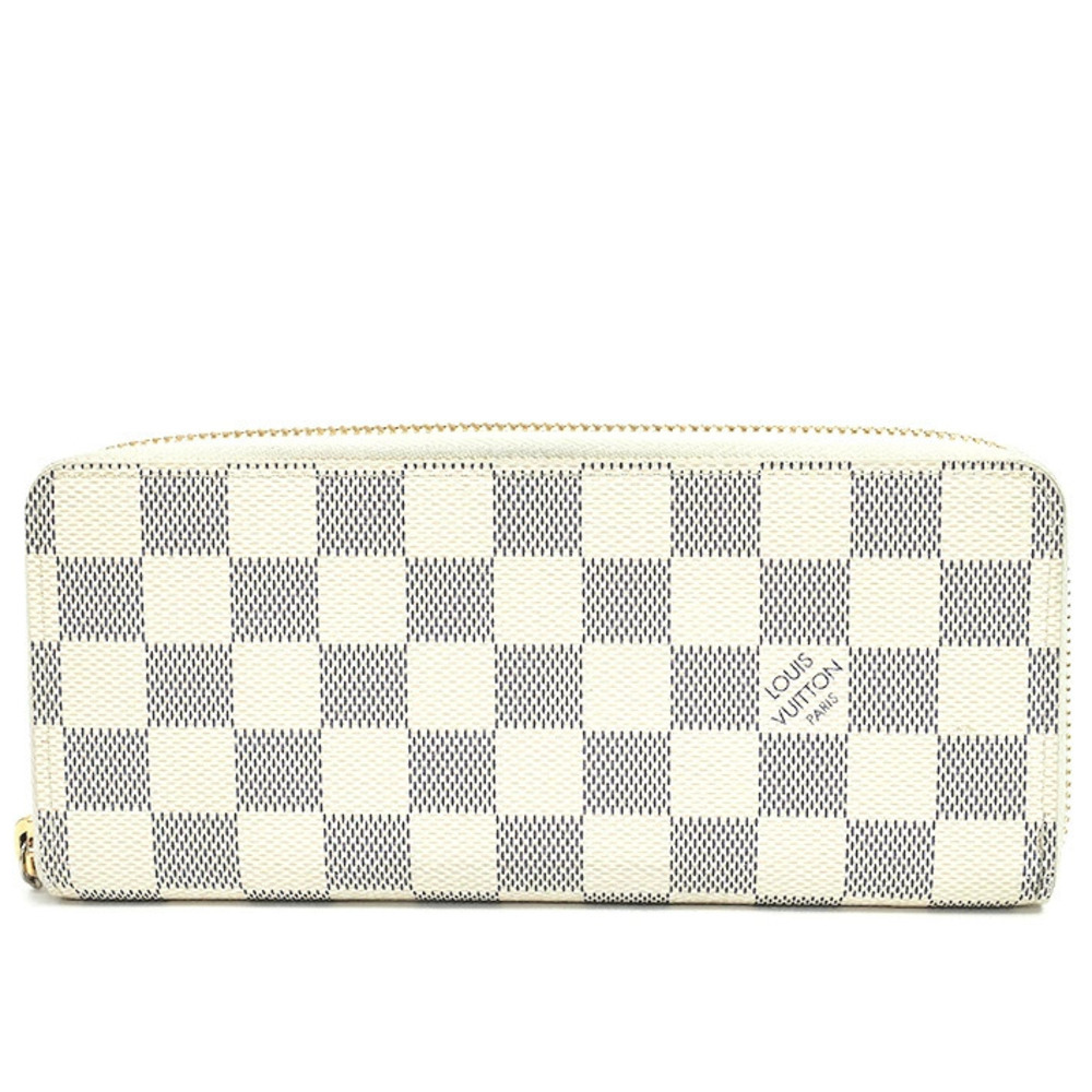 Louis Vuitton Portefeuille Clemence Damier Azur White - Picture 1 of 7